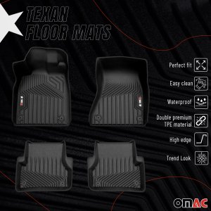 Audi A6 Floor Mat Kit - Interior - Omac - Texan Floor Mats + Proline Trunk Mat - '12-'18 Audi A6 Floor Mat Kit - Interior - Omac - Texan Floor Mats + Proline Trunk Mat - '12-'18